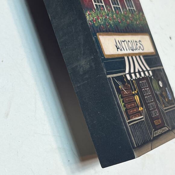 Brandywine Woodcrafts Antiques Shop 1993 Signed MW93 Wooden Building - Picture 8 of 11